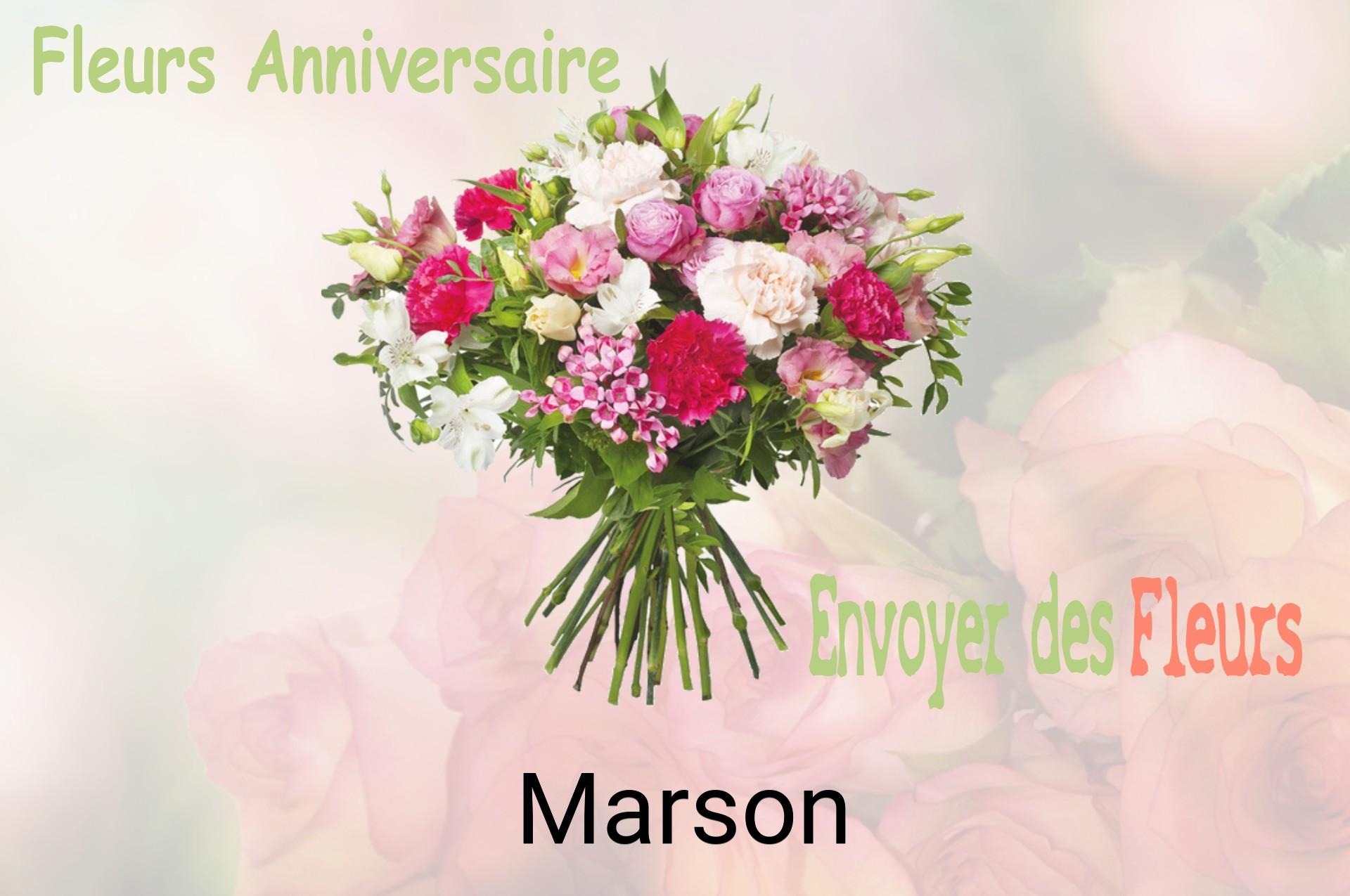 Bouquet de fleurs d’anniversaire livré à Marson